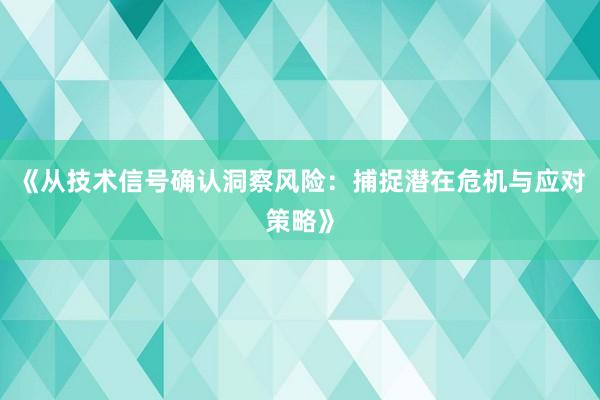 《从技术信号确认洞察风险：捕捉潜在危机与应对策略》