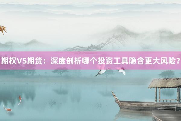 期权VS期货：深度剖析哪个投资工具隐含更大风险？