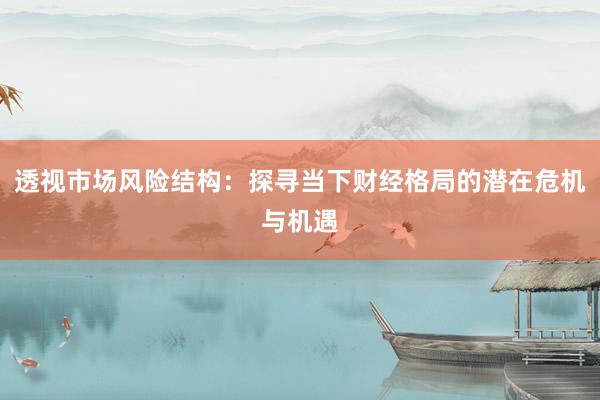 透视市场风险结构：探寻当下财经格局的潜在危机与机遇