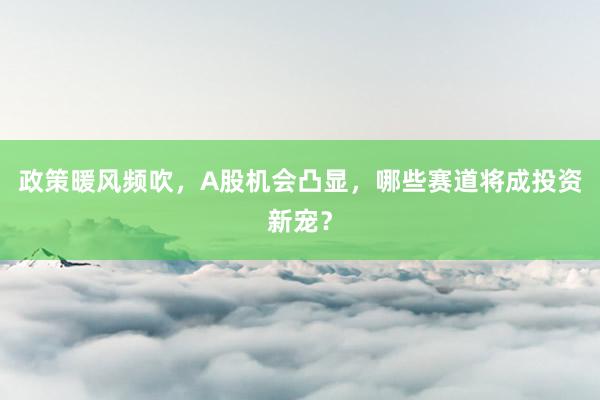 政策暖风频吹，A股机会凸显，哪些赛道将成投资新宠？