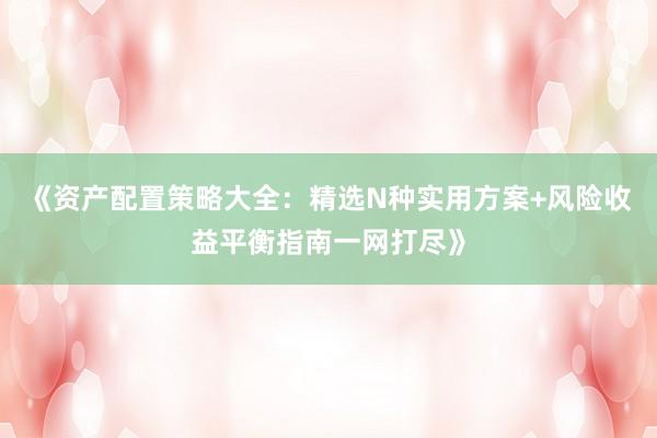 《资产配置策略大全：精选N种实用方案+风险收益平衡指南一网打尽》